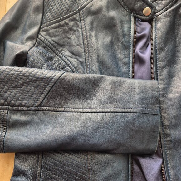 David Moore Leather Jacket - Picture 4 of 5